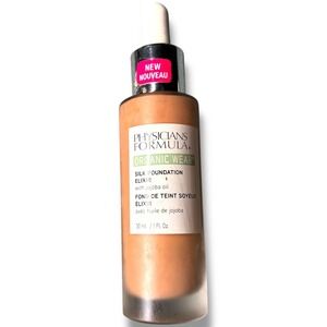 Physicians Formula Organic Wear Silk Foundation Elixir Medium Tan w Jojoba Oil